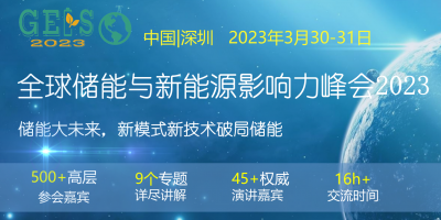 全球儲(chǔ)能與新能源影響力峰會(huì)2023 GEIS2023